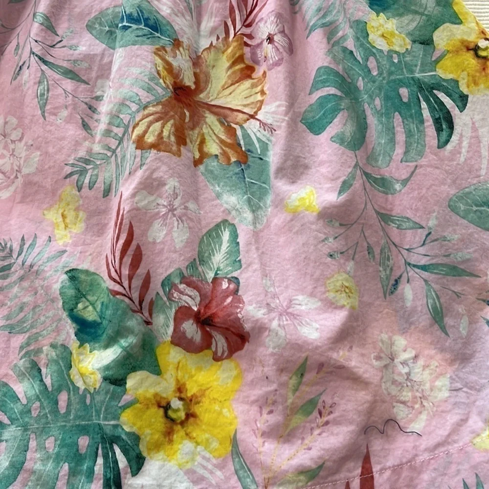 Zara Babygirl Collection 100 cotton Short Sleeve Pink Floral Dress. P/15…